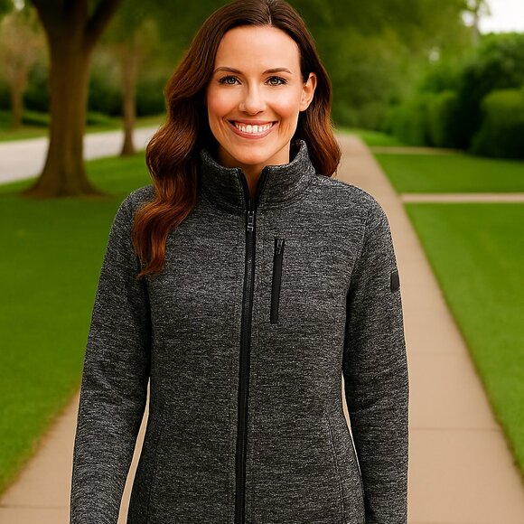 Chillax Softshell heathered charcoal Jacket Size Med - Picture 8 of 8